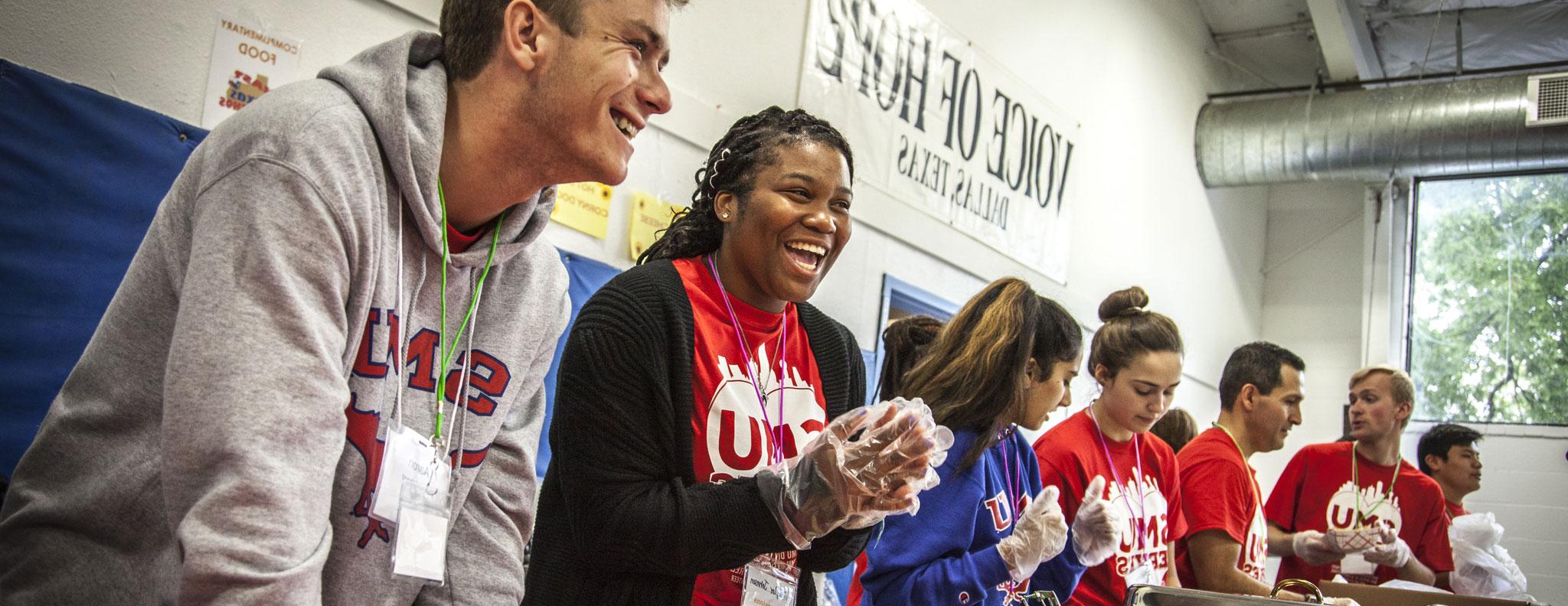 serving food at Voice for Hope